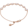 Monica Vinader Siren Mini Nugget Cluster Bracelet - Rose Gold/Quartz