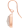 Monica Vinader Siren Wire Earrings - Rose Gold/Quartz