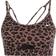 Nike Dri-FIT Indy Light-Support Padded Glitter Sports Bra - Archaeo Brown/Black/White