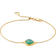 Monica Vinader Siren Fine Chain Bracelet - Gold/Onyx