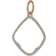 Monica Vinader Riva Hoop Pendant Charm - Rose Gold/Diamond