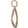 Monica Vinader Riva Hoop Pendant Charm - Rose Gold/Diamond