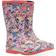 Joules Roll Up Flexible Printed Wellies - Pink Ditsy