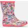 Joules Roll Up Flexible Printed Wellies - Pink Ditsy