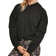 Urban Classics Ladies Short Worker Hoody - Black