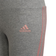 Adidas Girl's 3-Stripes Cotton Tights - Medium Grey Heather/Wonder Mauve (HD4368)