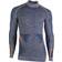 UYN Ambityon UW Long Sleeve Shirt Men - Black Melange/Atlantic/Orange Shiny