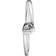 Pandora Tilted Heart Solitaire Ring - Silver/Transparent