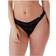 Gossard Sheer Stripe High Leg Brazilian Brief - Black