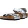 Birkenstock Kid's Rio Birko Flor - Silver/Electric Metallic Silver