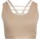 adidas Coreflow Luxe Medium-Support Plus Size Sports Bra - Chalky Brown