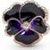 Pandora Pansy Flower Charm - Rose Gold/Purple/Transparent