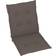 vidaXL 4-pack Chair Cushions Brown (100x50)