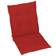 vidaXL 4-pack Chair Cushions Red (100x50)