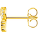 Thomas Sabo Charm Club Single Key Ear Stud - Gold/Transparent