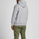 Jack & Jones Single Logo Decorated Plus Size Hoodie - Gray/Light Gray Melange