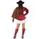 Th3 Party Musketeer Woman Costume Red