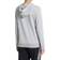 Adidas Women's Essentials Relaxed Logo Hoodie - Medium Grey Heather/White