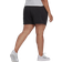 adidas Women's Essentials Slim Logo Shorts Plus Size - Black/White