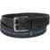 Tommy Hilfiger Anchor Logo Ribbon Inlay Leather Belt - Black/Navy