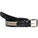 Tommy Hilfiger Ribbon Inlay Leather Belt - Natural/Black