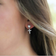 Montana Silversmiths Star Lights Faith Cross Earrings - Silver/Transparent