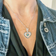 Montana Silversmiths Shot in the Heart with a Big Sky Arrow Necklace - Silver/Blue
