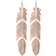 Montana Silversmiths Sunlit Plume Feather Earrings - Rose Gold/Silver