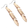 Montana Silversmiths Sunlit Plume Feather Earrings - Rose Gold/Silver