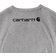 Carhartt Loose Fit Heavyweight Long Sleeve Logo Sleeve Graphic T-shirt - Heather Grey