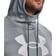 Under Armour Armour Rival Fleece Big Logo Hoodie - Pitch Gray Light Heather/Halo Gray