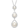 Montana Silversmiths Perfect Teardrop Necklace - Silver/Pearl/Transparent