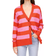 Sanctuary Cityscape Cotton Blend Cardigan - Flamingo Red