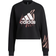 Adidas Women's Sportswear Water Tiger Graphic Crop Sweatshirt - Black
