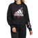 Adidas Women's Sportswear Water Tiger Graphic Crop Sweatshirt - Black