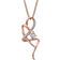 Montana It's Complicated Necklace - Rose Gold/Transparent