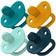 Boon JEWL Orthodontic Silicone Pacifier Stage 2 Blue (4pk) Fat Brain Toys