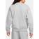 Nike Solo Swoosh Fleece Crew Sweatshirt - Dark Grey Heather/White