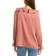 Anne Klein Tonal Wave Jacquard Blouse - Pink