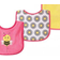 Luvable Friends Drooler Bibs with Peva Back Bee 5-pack