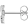 Thomas Sabo Charm Club Single Key Ear Stud - Silver/Transparent