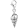 Thomas Sabo Charm Club Collectable Shell Charm Pendent - Silver/Black/Pearl