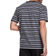 Champion Yarn-Dye Stripe C Logo T-shirt Unisex - Tailored Stripe Black/Medium Grey/White