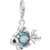 Thomas Sabo Charm Club Collectable Fish Charm Pendant - Silver/Black/Multicolour