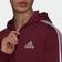 Adidas Essentials Fleece 3-Stripes Full-Zip Hoodie Men - Victory Crimson/White