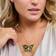 Thomas Sabo Butterfly Star & Moon Pendant - Gold/Multicolour