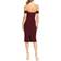 Dress The Population Bailey Off-The-Shoulder Dress - Burgundy