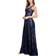 Dress The Population Anabel Sequined Embroidered Dress - Navy