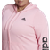 Adidas Women's Essentials Logo Full-Zip Hoodie Plus Size - Light Pink/Black