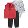 Carter's Baby Boys 3-Piece Sports Little Vest Set Red Newborn